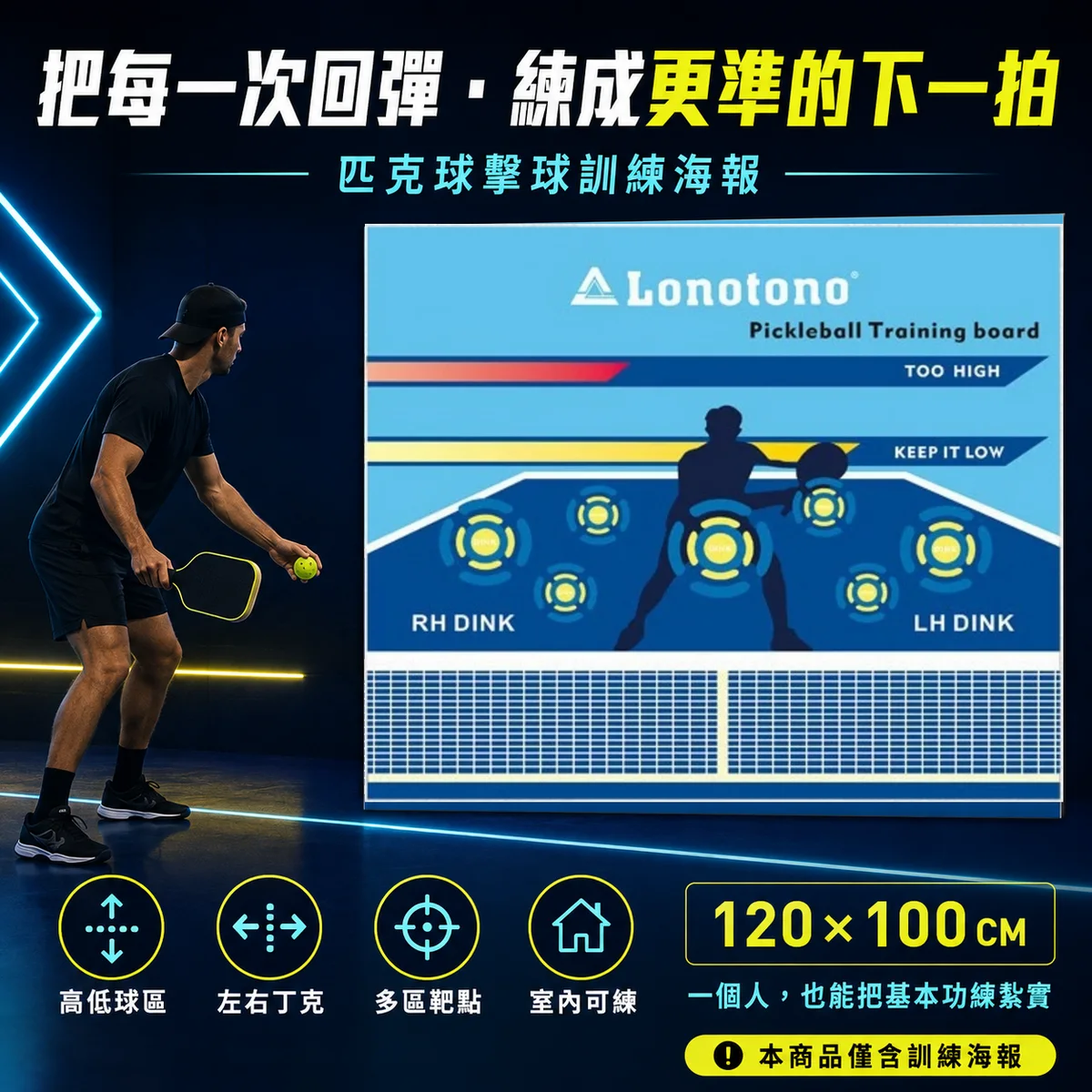 PB-匹克球牆壁海報紙 商品介紹圖