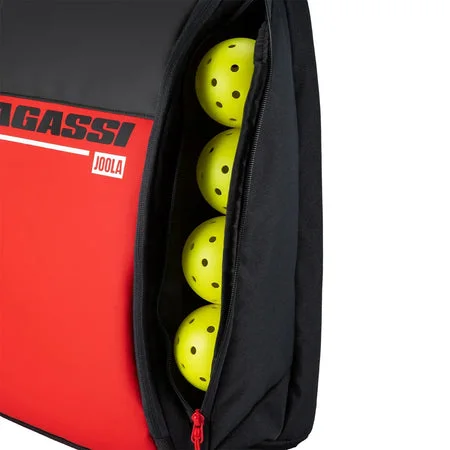 JOOLA AGASSI VISION II BACKPACK（BLACK + RED） 商品介紹圖