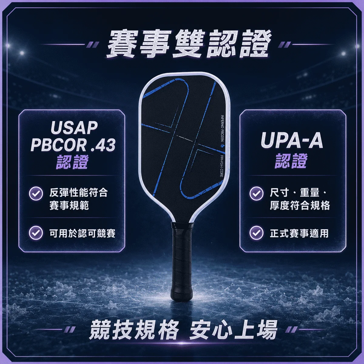 美國Luzz Pro 4 職業級雙認證匹克球拍 (Tornazo 龍捲風 / Inferno 地獄火) 商品介紹圖