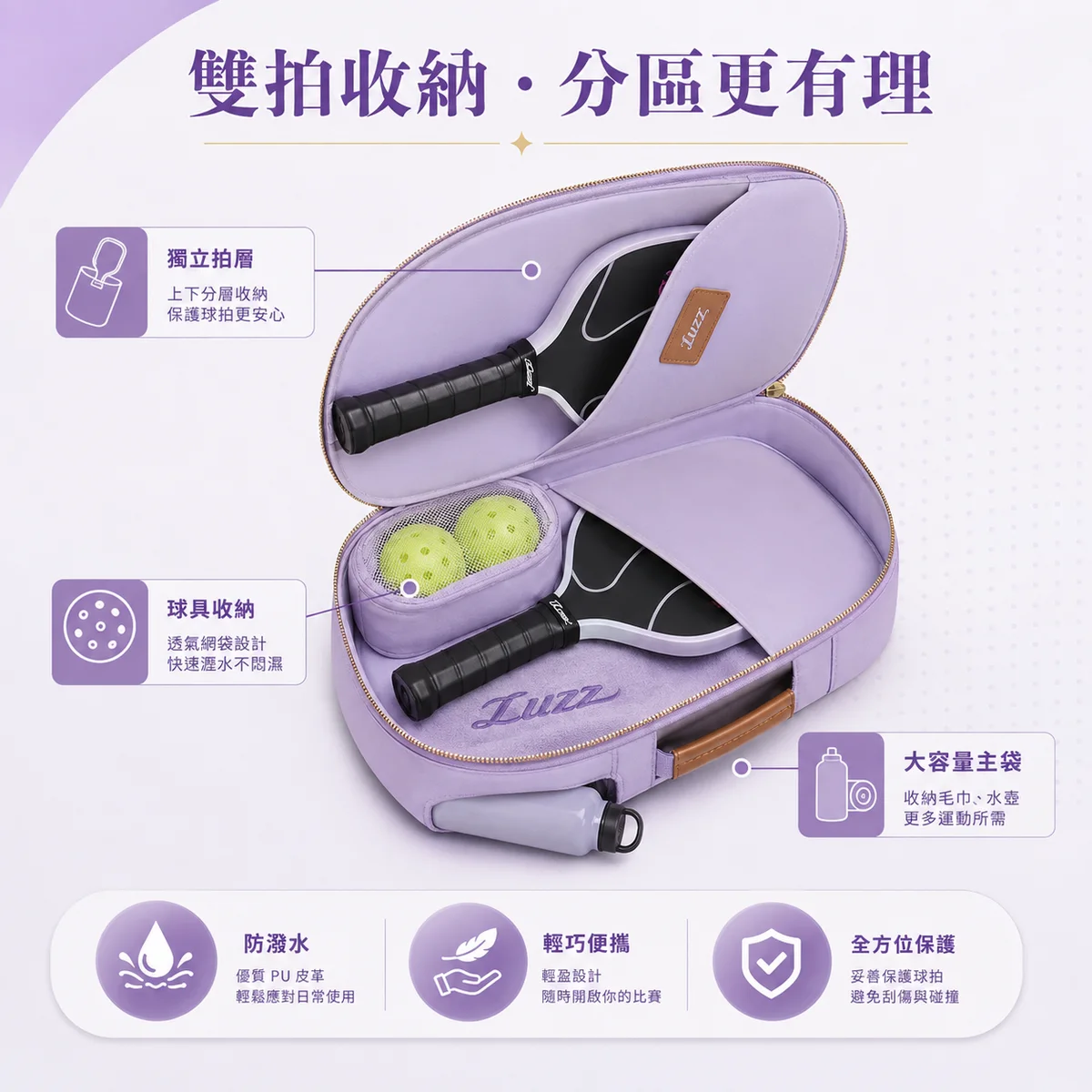 LUZZ匹克球防水包 商品介紹圖
