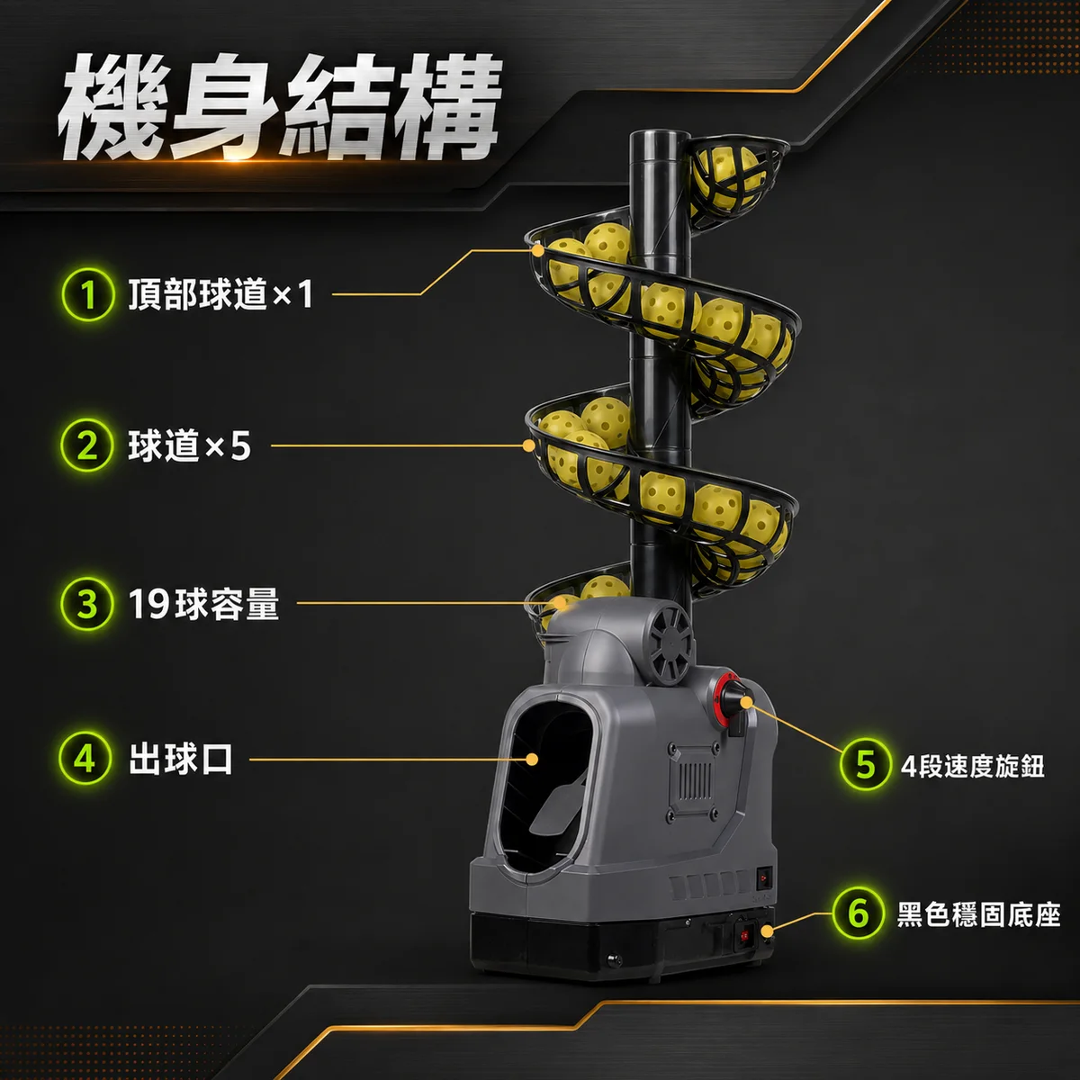 PB-匹克球機B型 商品介紹圖