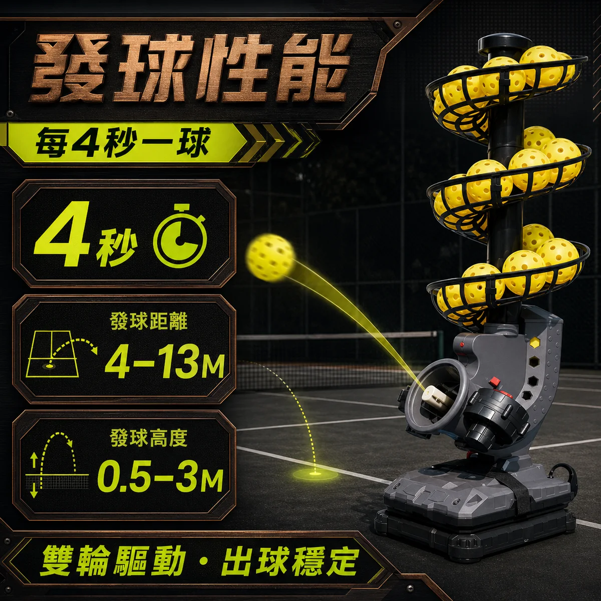 PB-匹克球機D型 商品介紹圖