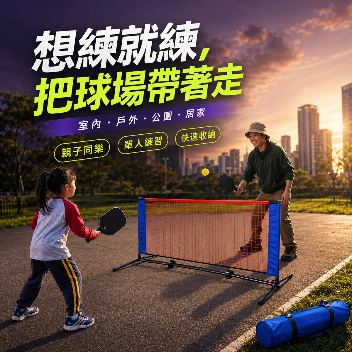 PB-匹克球網架mini 商品介紹圖