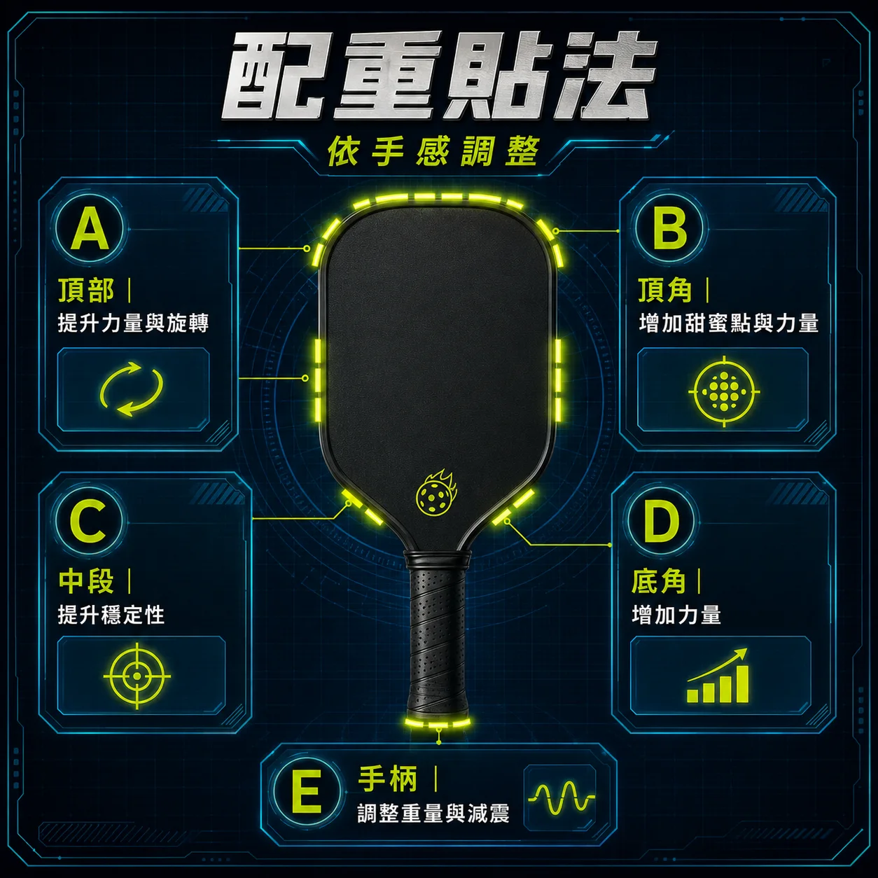 PB-匹克球拍配重鉛捲 商品介紹圖