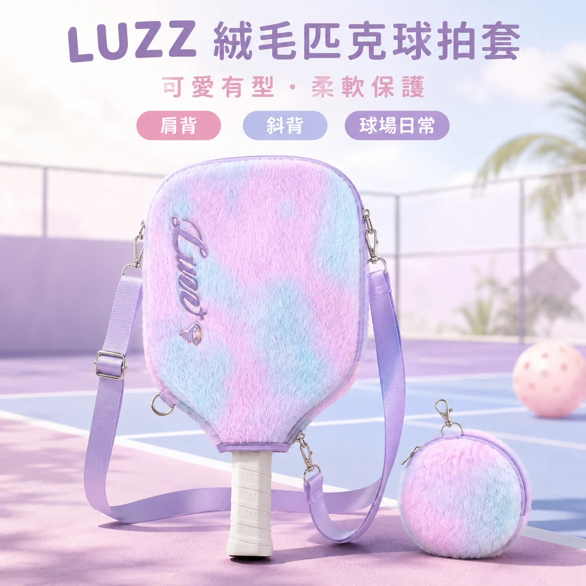 LUZZ匹克球絨毛拍套